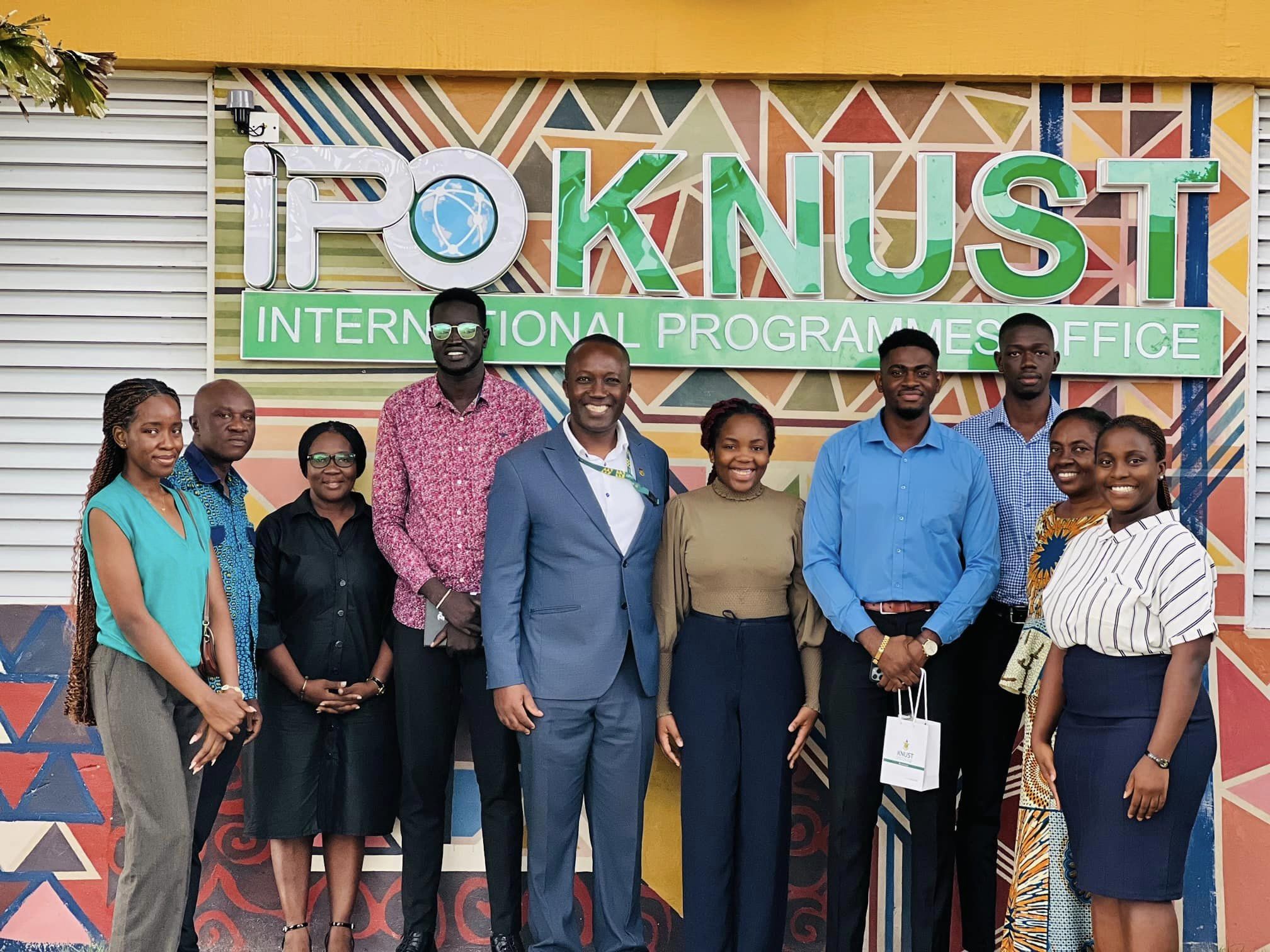Newly Elected Executives of the International Students’ Association of KNUST meet Management of International Programmmes Office