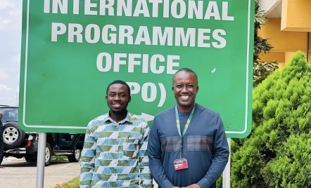 SRC President Calls on Dean of International Programmes Office