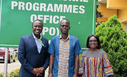 Recruitment Officer of the International Programmes Office of the University of Ghana Call on Dean of International Programmes Office at KNUST