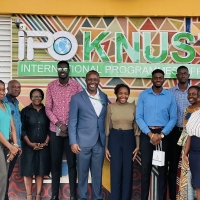 Newly Elected Executives of the International Students’ Association of KNUST meet Management of International Programmmes Office